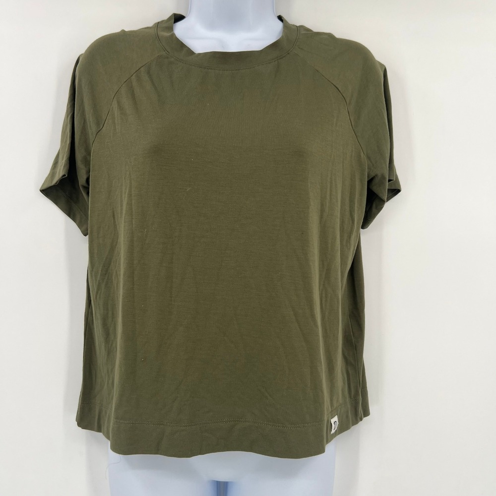 Duck Camp Olive Green Performance Tee Medium M Bamboo Blend Hiking